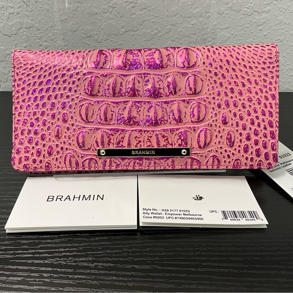 Brahmin Ady EMPOWER MELBOURNE Slim Leather Wallet NWT - Picture 1 of 8